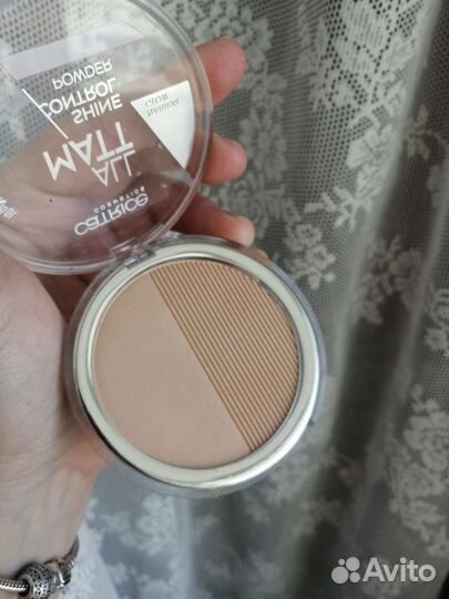 Пудра для лица компактная, рассыпчатая 5 шт