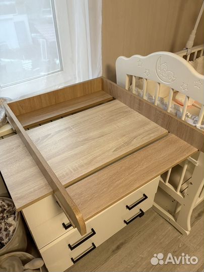 Пеленальная доска на комод с матрасом