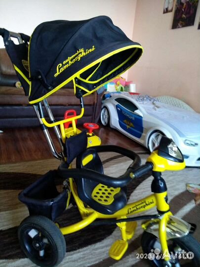 Детский велосипед с ручкой бу