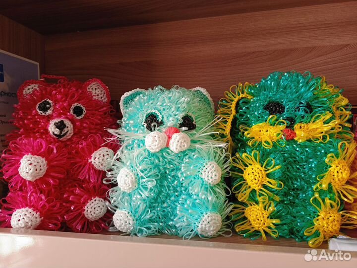 Мочалки игрушки ручная работа