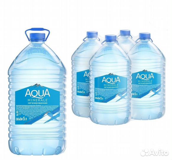 Минеральная вода aqua minerale негазированная 5л
