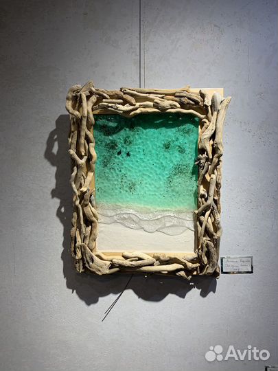 Картина море из эпоксидной смолы