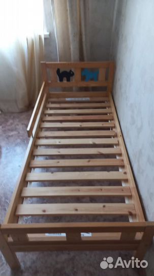 Детская кровать IKEA с матрасом