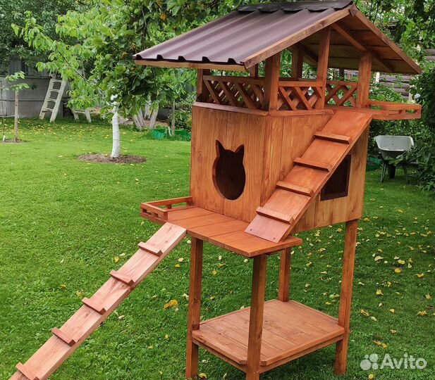 Домик для кошки уличный