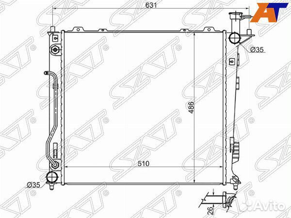 Радиатор KIA sorento