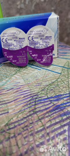 Линзы контактные однодневные 1.75