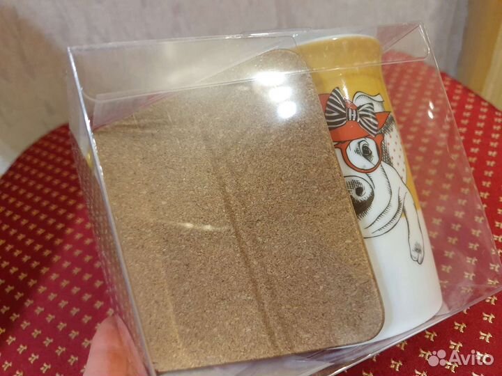 Новый набор кружка и подставка