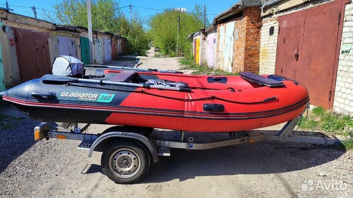 Надувная лодка с мотором бу