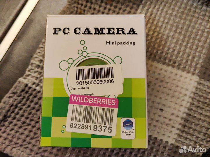 Веб-камера подходит для Widows XP-SP2 и Vista