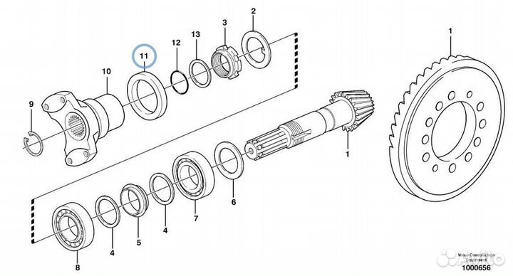 85825034 Сальник главной пары экскаватор погрузчик
