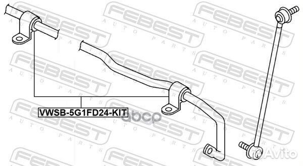 Втулка стабилизатора audi A3/TT/octavia/VW golf