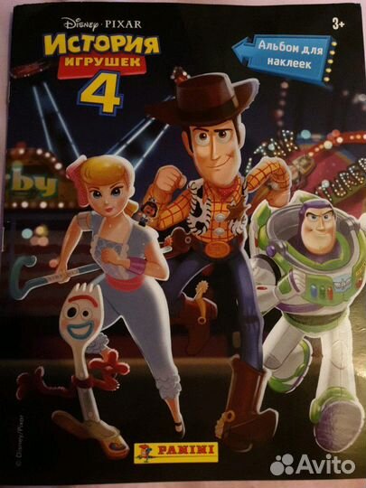 История игрушек 4 наклейки panini