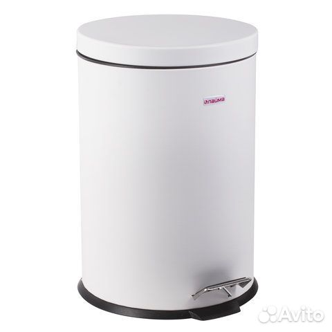 Ведро-контейнер для мусора (урна) с педалью лайма