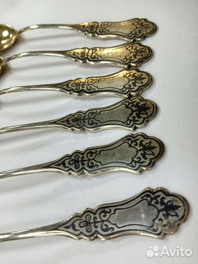 Чайные ложки серебро 875 СССР