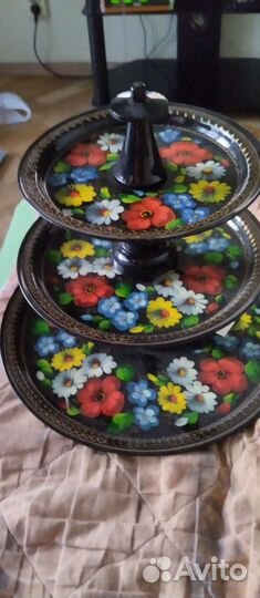 Фрутовница(ваза) жостово настоящее искусство