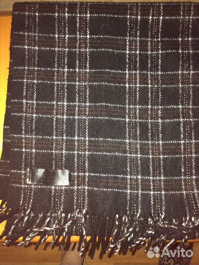 Шарф мужской теплый шерсть длина 1,42 ширина 30 см
