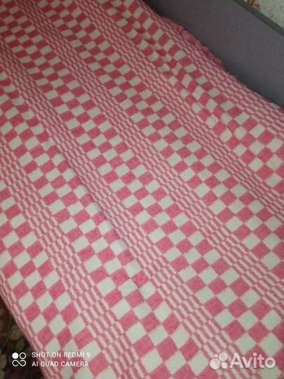 Одеяло шерстяной СССР, байковое и плед