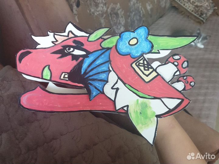 Бумажные драконы на руку