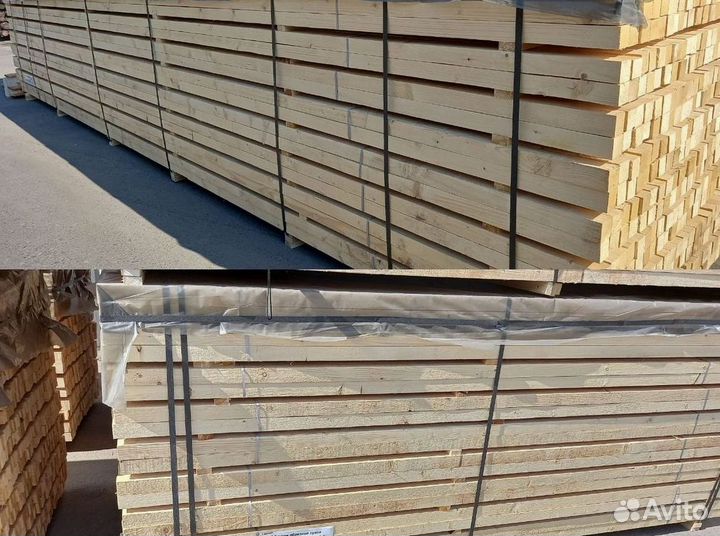 Брусок обрезной сухой 45*60*4000 мм сорт 1-2