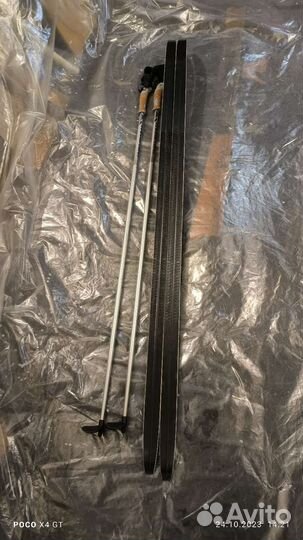 Лыжи беговые 170 см с чехлом