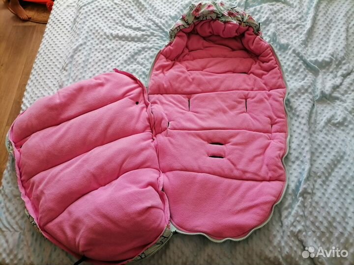 Тёплый конверт в коляску