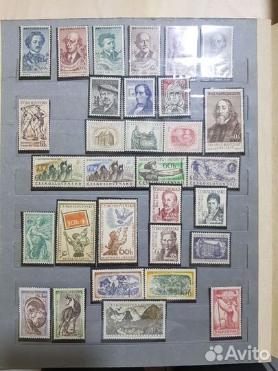 Почтовые марки альбом Чехословакия 1940-ые года 2