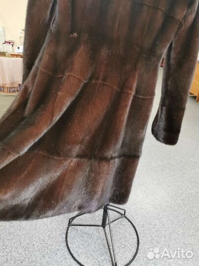 Шуба норковая с соболем