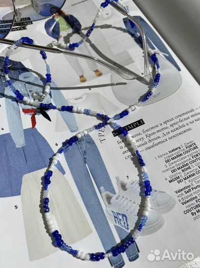 Цепочка на очки из бисера (холдер)