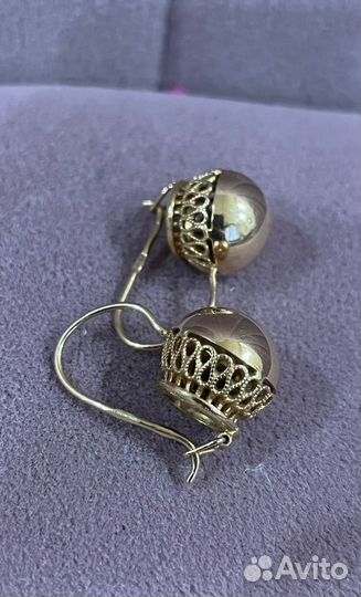 Золотые серьги СССР