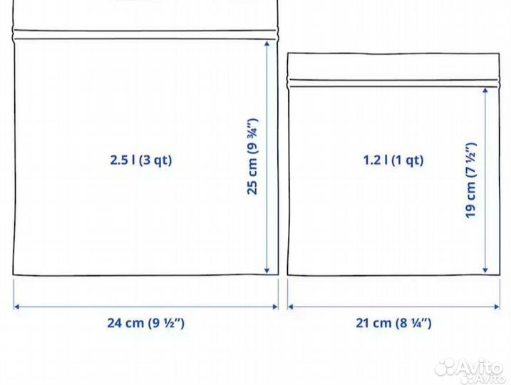 Пакеты закрывающие IKEA истад Istad