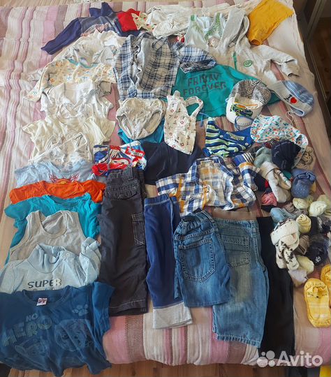 Пакеты с вещами для мальчика на 1,5-2,5 года 3 шт