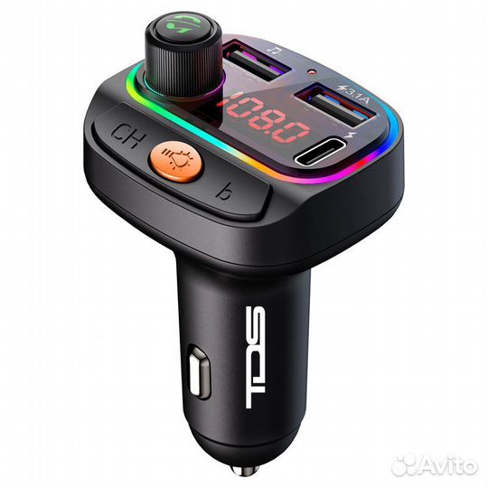 Fm модулятор, трансмиттер bluetooth для авто