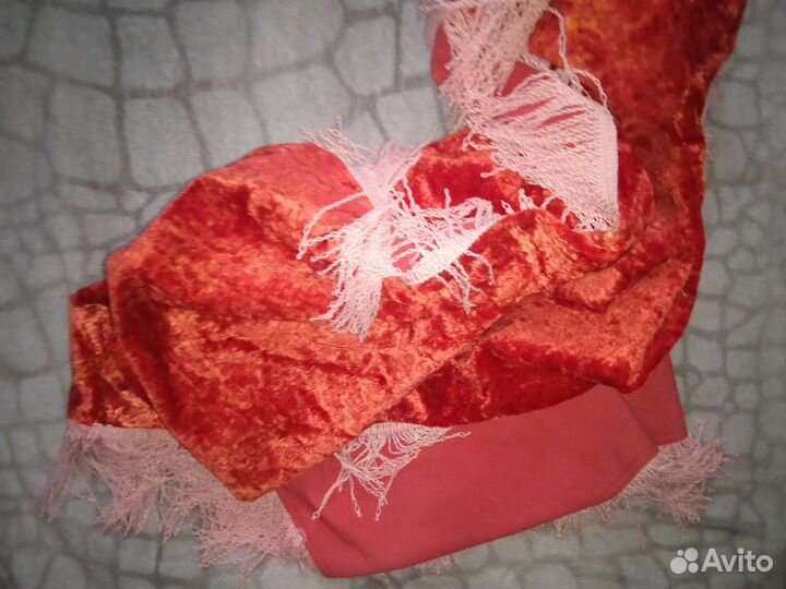 Плюшевые скатерть и покрывало -ковер СССР