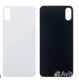 Задняя крышка для iPhone XS (белый) с широким отве
