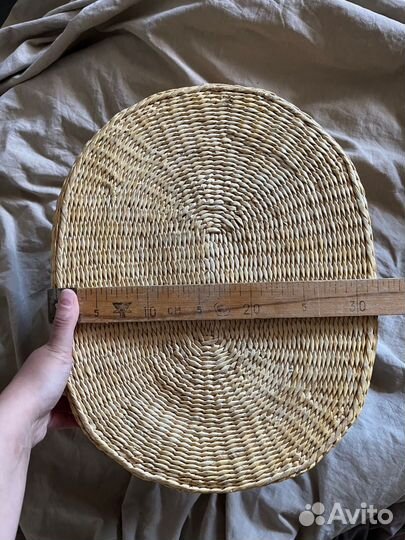 Плетёная корзина люлька колыбель для кукол