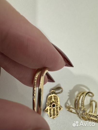 Золотое кольцо pandora 17 размер