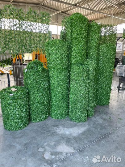 Зеленый забор (Искусственная изгородь) цена за м2