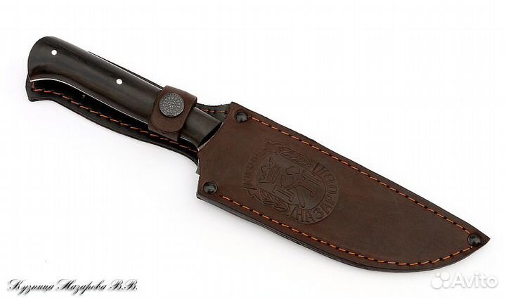 Нож Шеф-Повар №7 х12мф черный граб