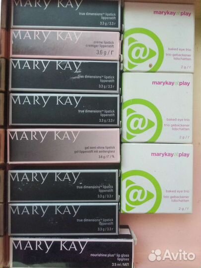 Тени запечённые и помады Мери Кей