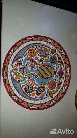 Тарелка (блюдо) ручная авторская работа