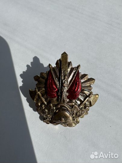 Кокарда, знак, значок пожарная охрана старинный