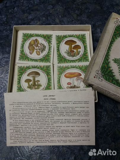 Настольная игра лото Грибы