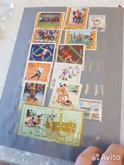 Альбом с собранием марок, спорт, одимпиада и др