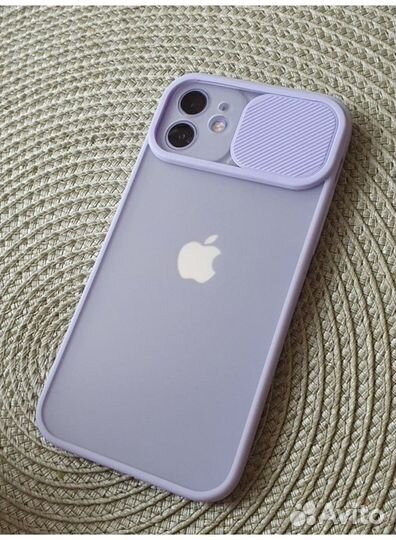 Чехол на iPhone 12 лиловый