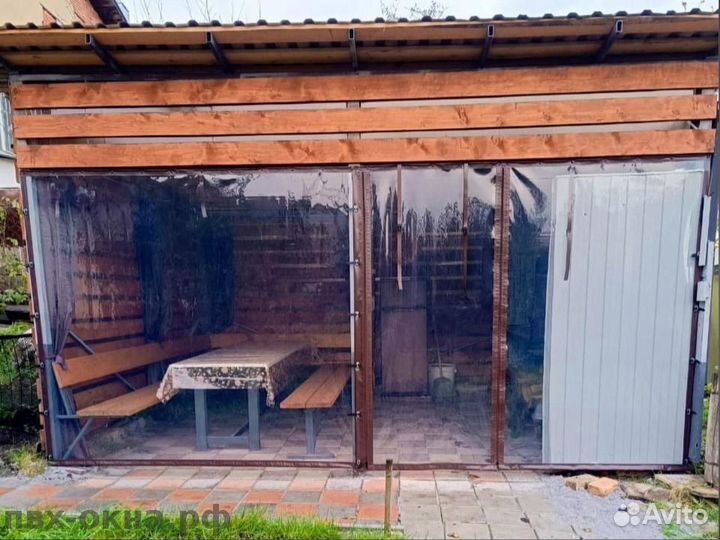 Мягкие окна для террас и беседок