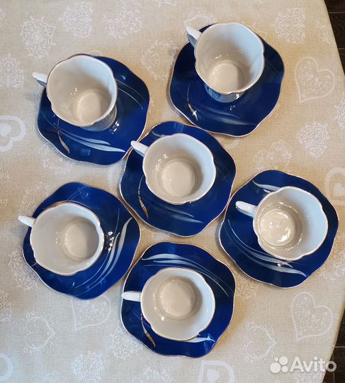 Сервиз, чашки с блюдцем