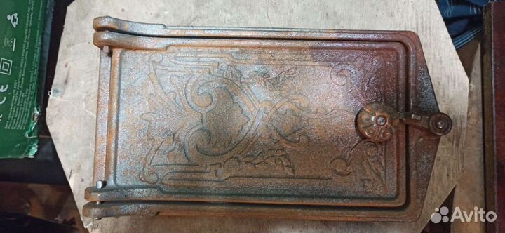 Дверца(чугун) для печки с изображением