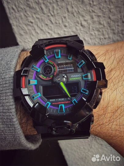 Оригинальные часы Casio G-Shock GA-700RGB-1A