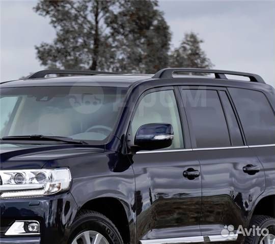 Рейлинги продольные черные серебро Land Cruiser