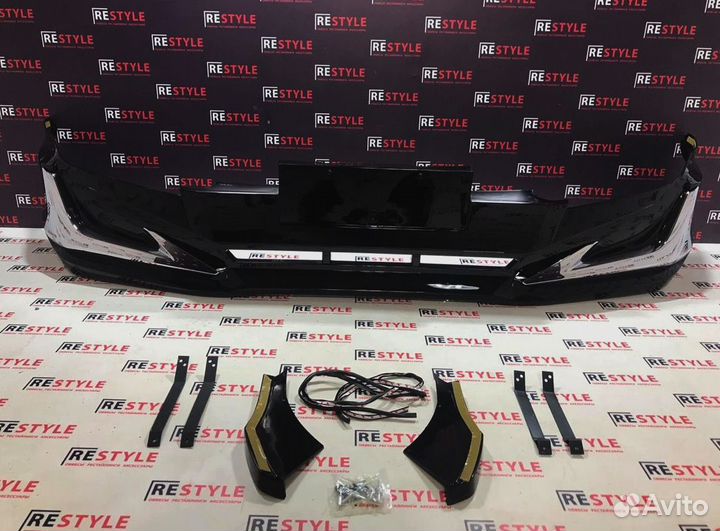 Юбка переднего бампера Toyota Land Cruiser Prado